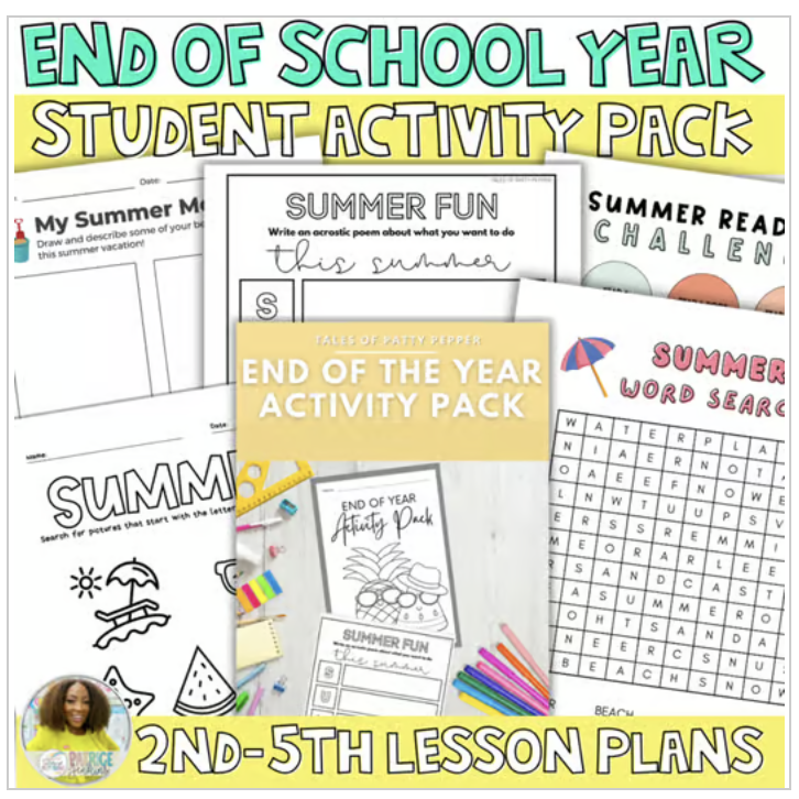 End of Year: Activity Pack LOW PREP
