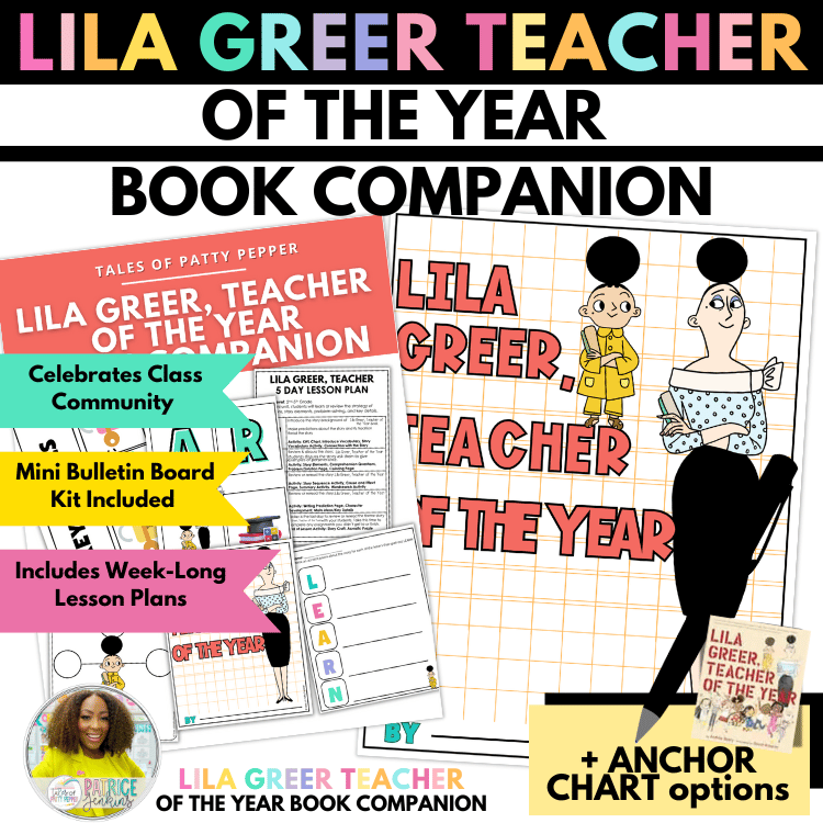 Lila Greer, Teacher of the Year Reading Guide Book Companion