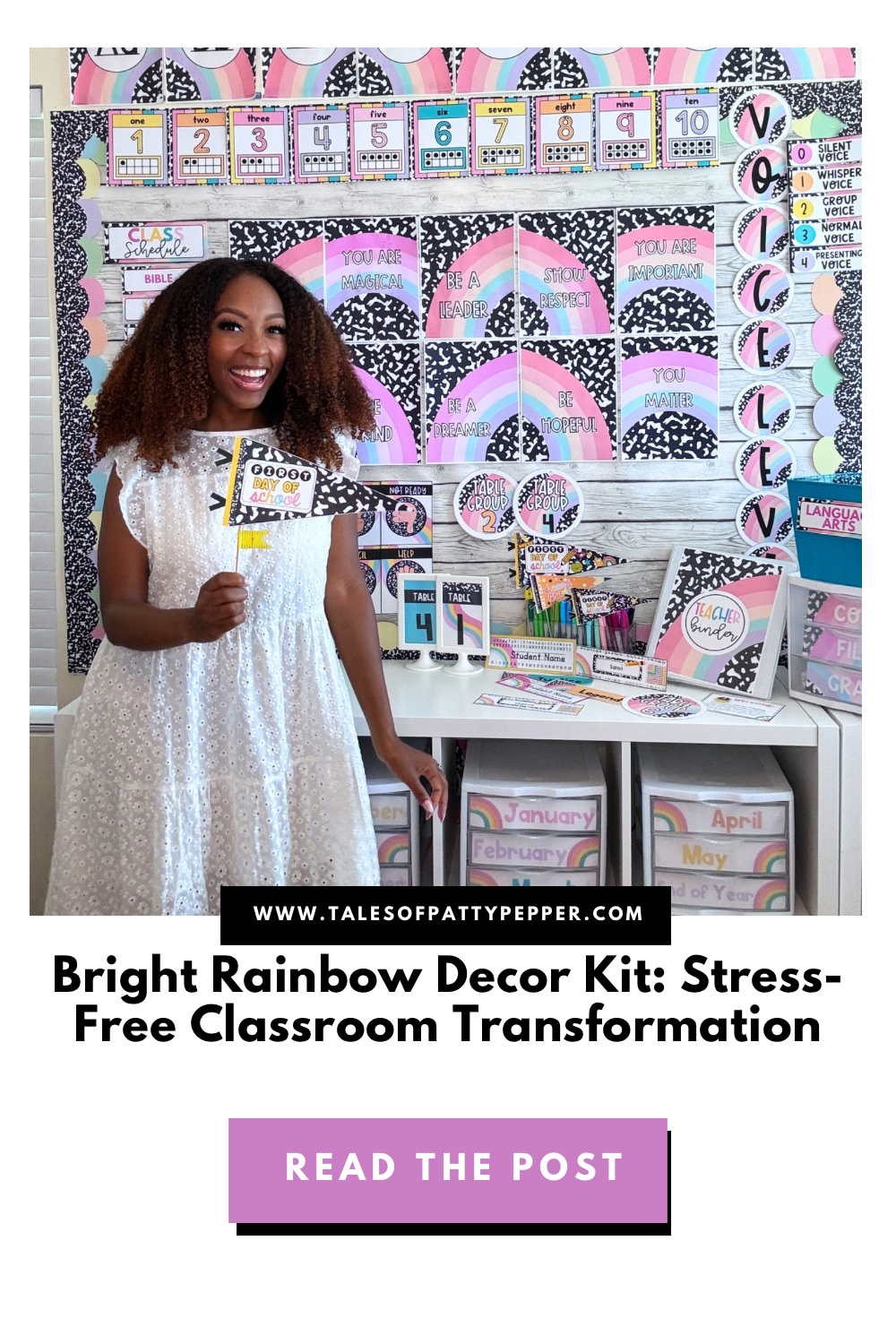 Transform Your Classroom and Reduce Back-to-School Stress with the Bright Rainbow Decor Kit