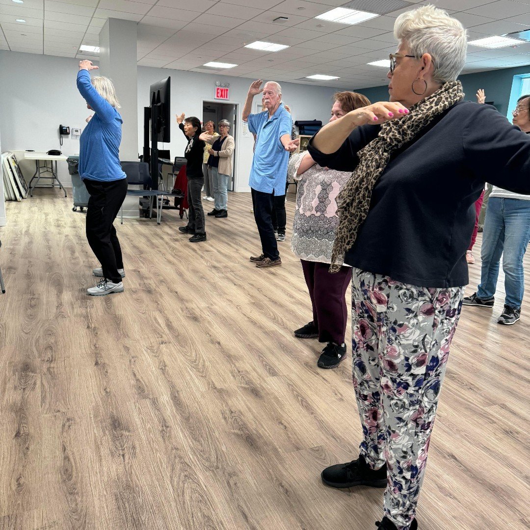 Flowing through serenity: Members of the Bay Ridge Center find balance and harmony in their Tai Chi class. #TaiChi #Mindfulness #Wellness #BayRidgeCenter #Exercise #Health #Balance #Harmony #Community #Fitness #InnerPeace