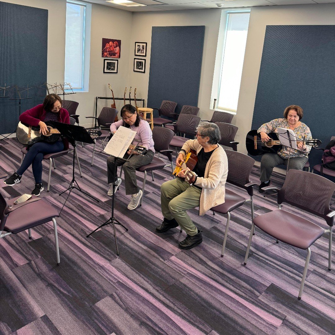 Strumming into the week with our Guitar Class at Bay Ridge Center! Join us every Monday and Thursday at 1:00 pm for music, learning, and plenty of strings attached!