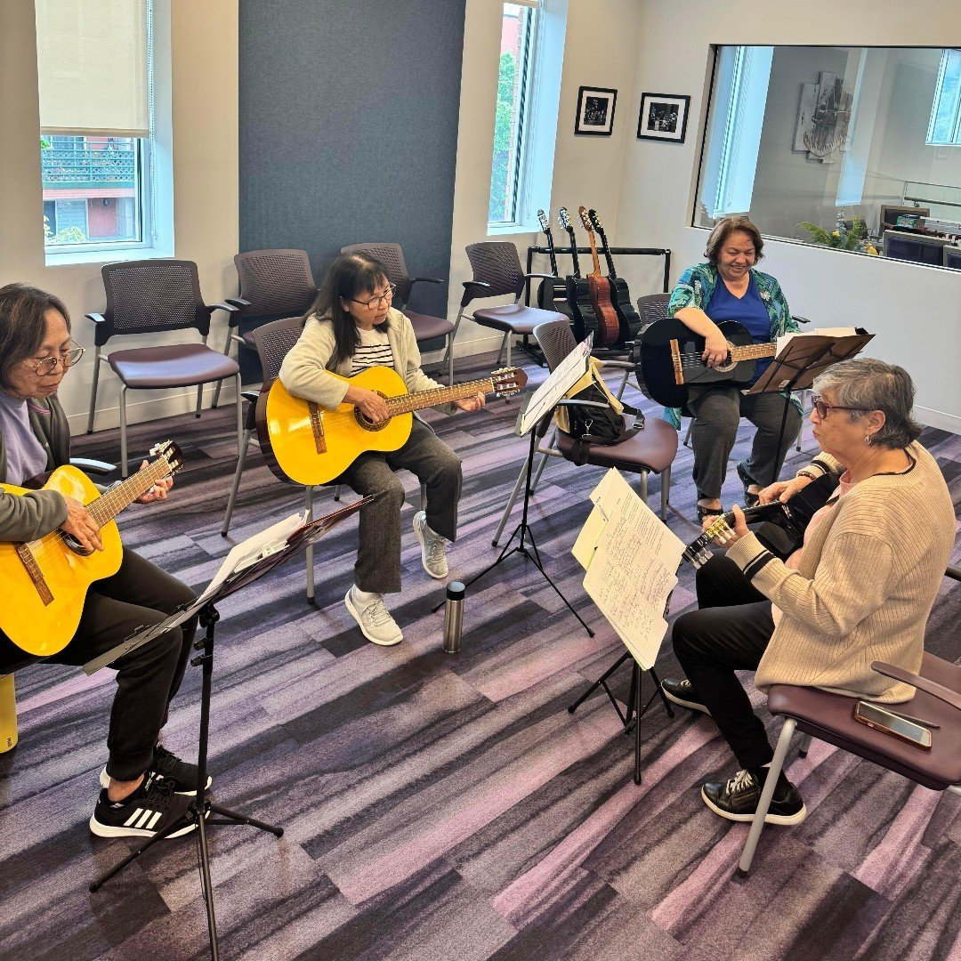 Strum your way to greatness! Join us for guitar lessons at Bay Ridge Center every Monday and Thursday, or Tuesday and Wednesday. #BayRidgeCenter #GuitarLessons #MusicMastery
