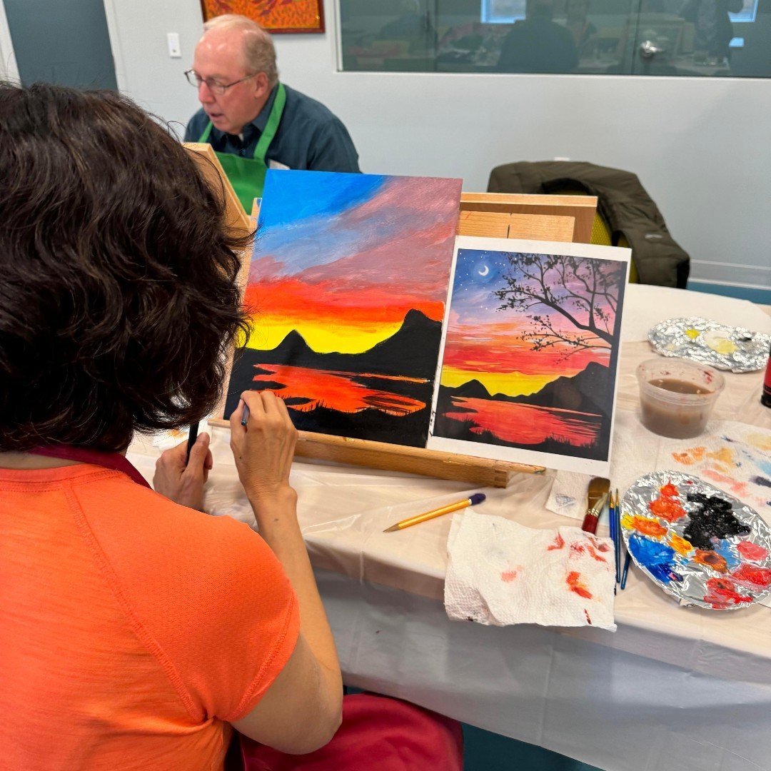 Today's Cossette drawing &amp; acrylic painting class was on fire! Join us every Wednesday at 10:00 AM to ignite your creativity and learn more. Don't miss out on the artistic fun! #ArtClasses #Painting #Creativity #Cossette #AcrylicPainting