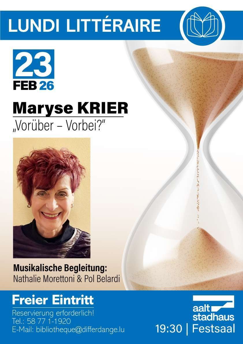 Lundi Littéraire Maryse Krier