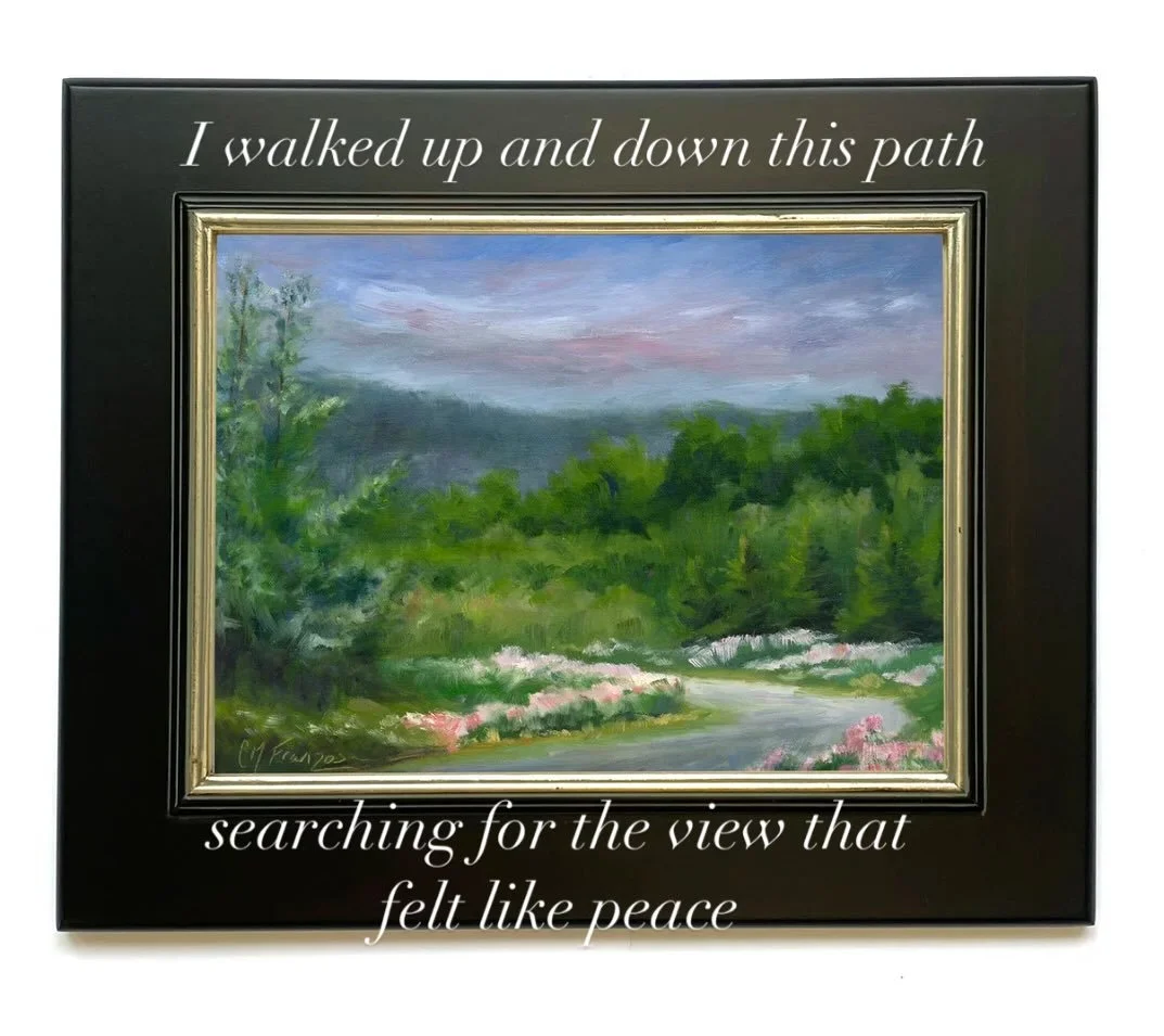 That morning, I must’ve walked that path a dozen times, chasing not perfection, but feeling.
When the light settled, I knew I’d found it.
It’s called Along the Switchbacks, a piece about presence, patience, and the beauty of pausi