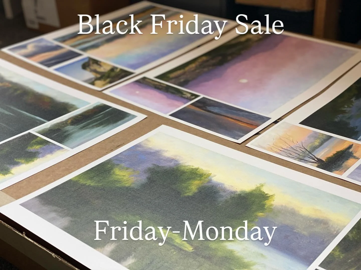 Black Friday Sale! Friday-Monday 
Use code CANVAS20 for 20% off canvas prints and code PAPAER40 for 40% off paper prints. 
Link in the bio.