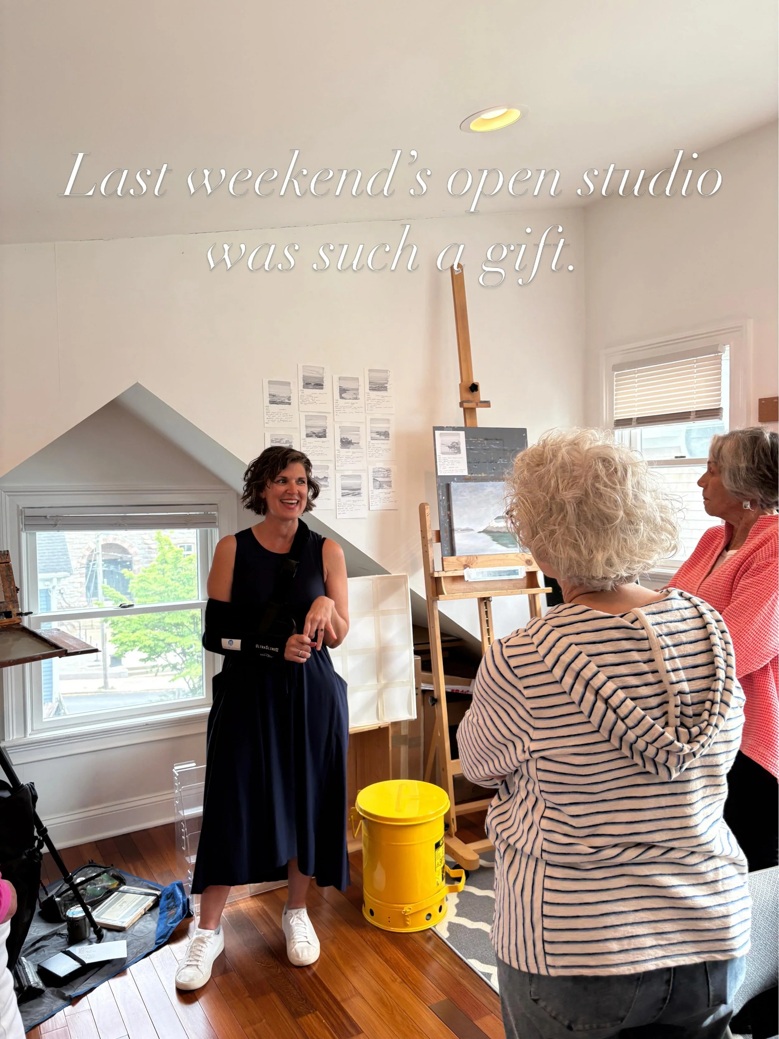 Thank you to everyone who stopped by, spent time with the paintings, shared stories, and helped make the evening so special. It was a beautiful reminder of how much this Rhode Island chapter has shaped both my work and my life.