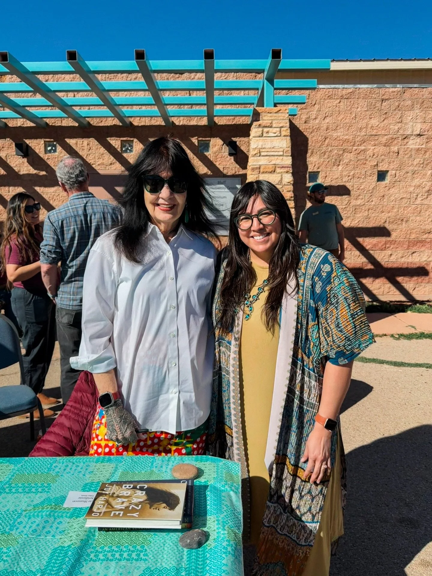 I can&rsquo;t tell you how incredibly special it was to meet THE Joy Harjo at Celebrate Bears Ears this weekend in Bluff, Utah. I don&rsquo;t get starstruck often&mdash;but I was tongue tied talking to her! 

Joy Harjo&rsquo;s poems got me through an