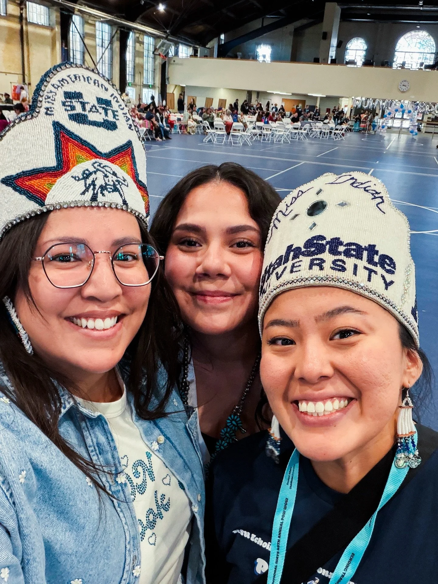 USU put on a beautiful Powwow with so much heart 💗 Thank you to @frosstaaay for inviting me to dust off my old crown from my Miss Native American USU 2014-2014 and retire the old crown and celebrate the new crown. 👑 

In the 4th slide you can see w