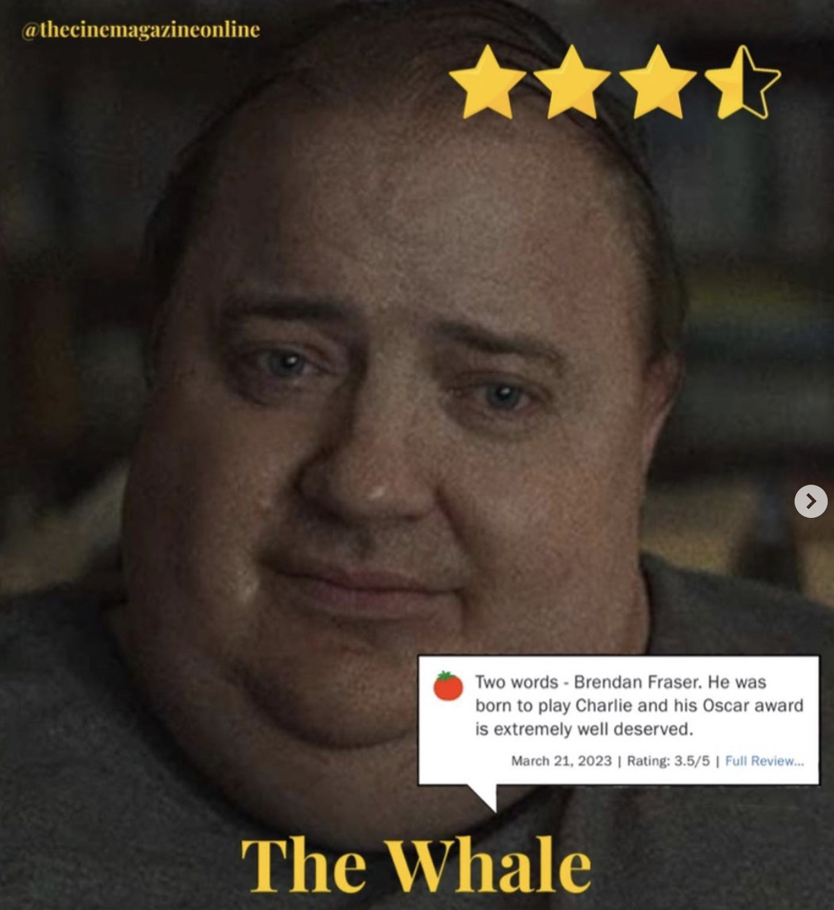 “The Whale”: The Comeback of a Lifetime