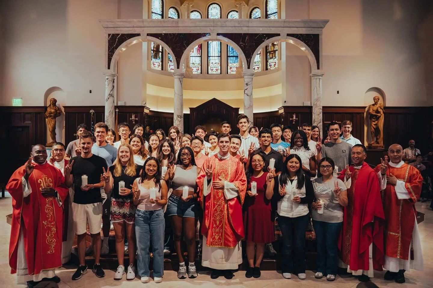 WELCOME HOME TO SOME OF OUR NEWEST TROJAN CATHOLICS! 👏

We got to celebrate our incoming students with a special Mass and blessing with their families at our Rite of Light Mass.

We&rsquo;re excited to welcome you as you start your new journey here 