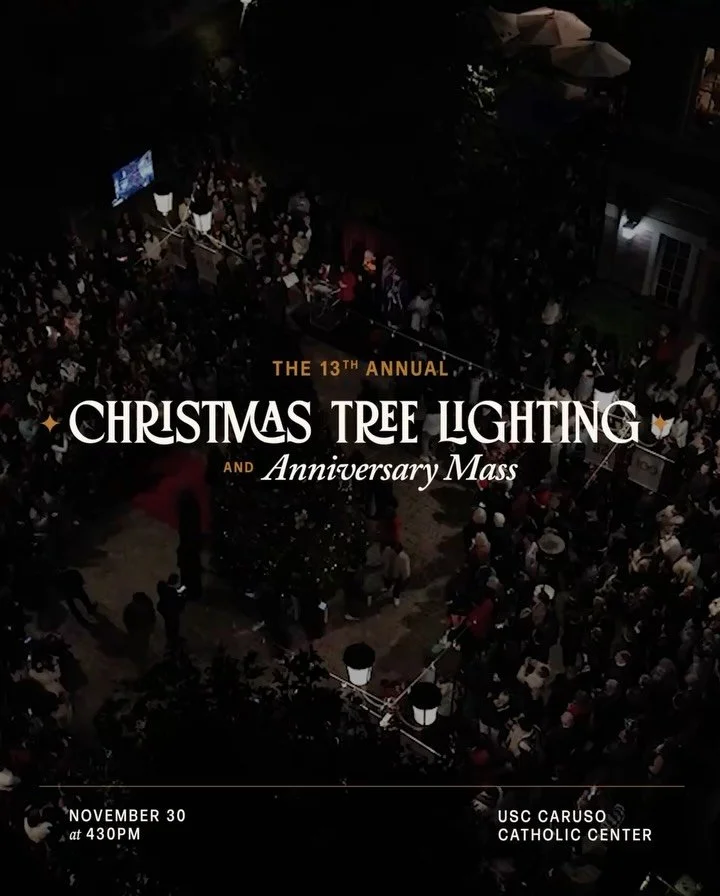 Christmas is kicking off at the CC!🎄 You are invited to our 13th Annual Christmas Tree Lighting and Anniversary Mass on Sunday, November 30th!

Celebrate with your family, friends, and our whole CC community for an evening of live music, delicious I
