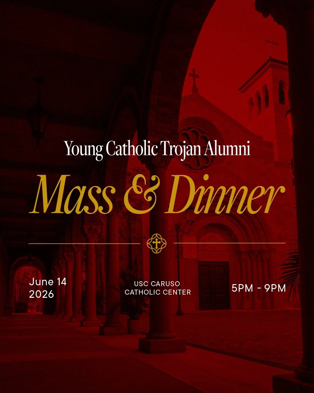 Hey Catholic Trojan Alumni 👋👋

We want to welcome our young alumni back to the Catholic Center on June 14th for an evening of celebration and reconnecting with one another!

We are also excited to be joined by @frmattwheeler, @chadbowden_17, and @j