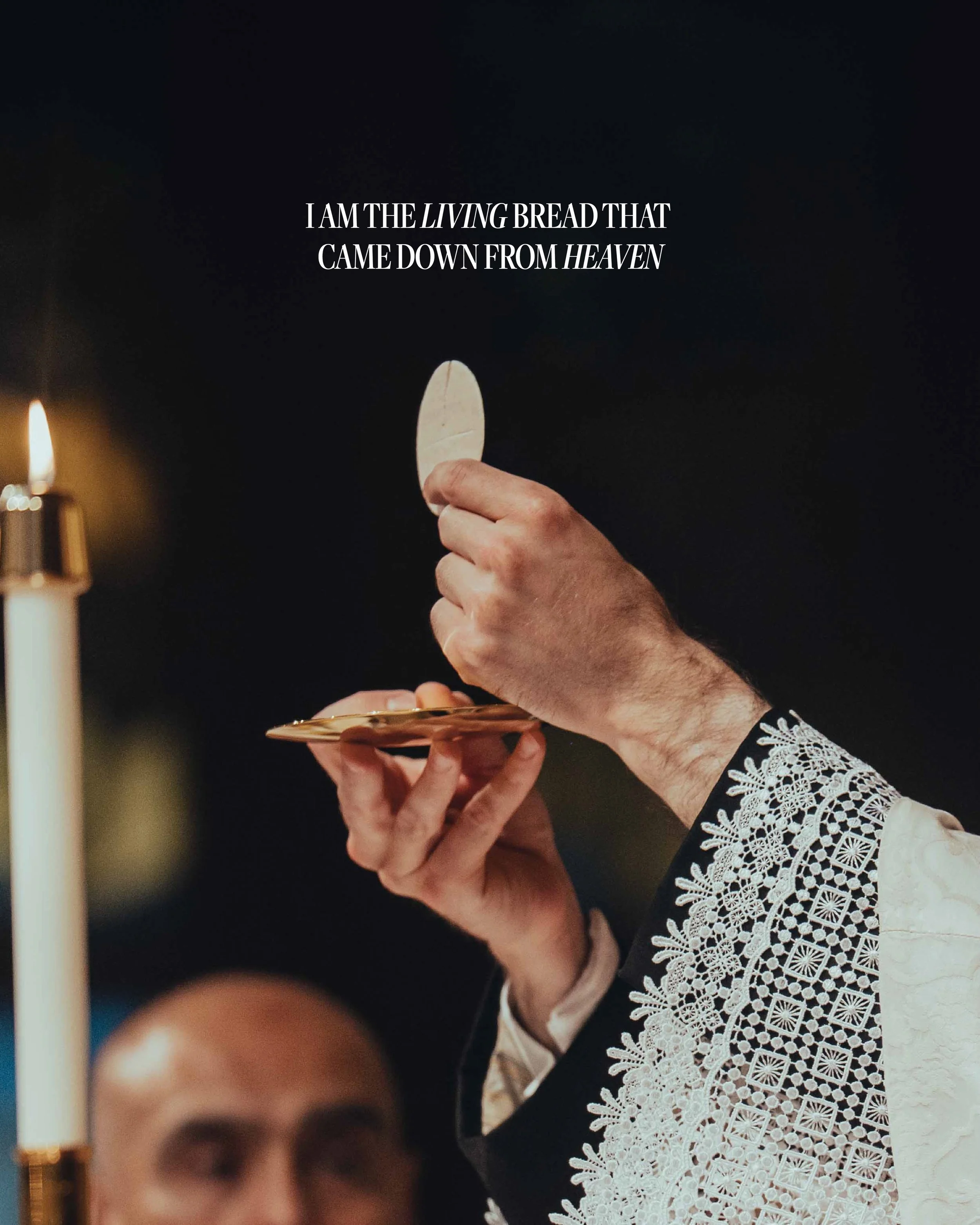 I am the living bread that came down from heaven; whoever eats this bread will live forever; and the bread that I will give is my flesh for the life of the world. | John 6:51

Today we celebrate the greatest miracle that Jesus gave us Himself, not on