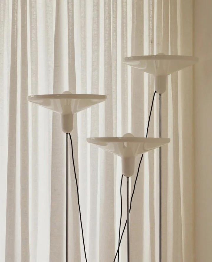 In situ at Lawless &amp; Meyerson's Eurangi Penthouse.⁠
Floating at the far end of the room of the stunning Bondi Penthouse apartment is the vintage Franco Bresciani &lsquo;Manta&rsquo; floor lamp from Moebel. ⁠Contact our team for further details.⁠
