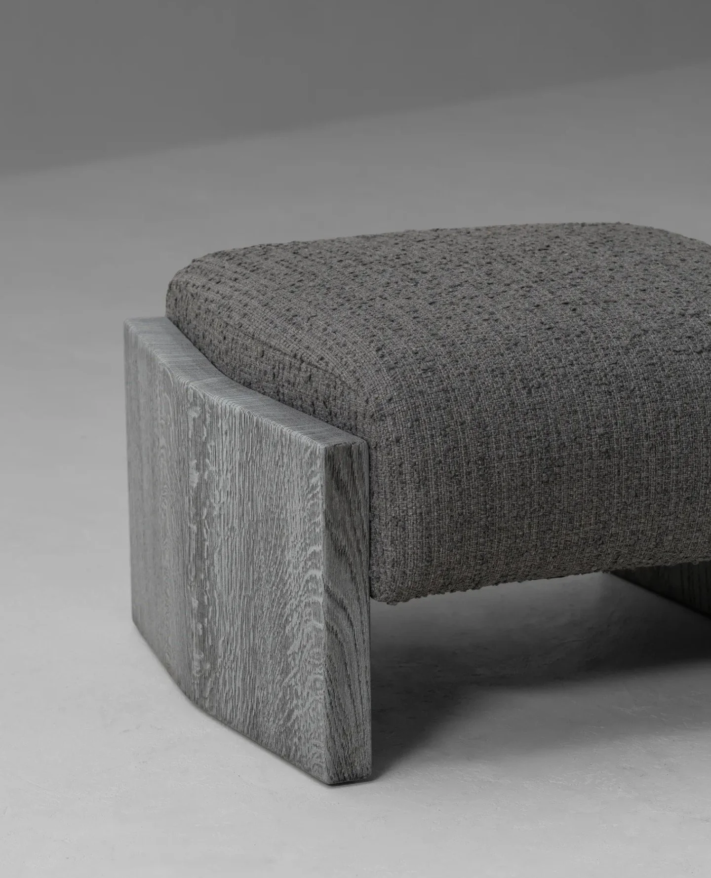 Designed by Christophe Delcourt, the Jak is an architectural ottoman from Van Rossum, with softly flared side panels in solid oak or walnut, and a deep, inviting seat. ⁠
⁠
Perfect on its own, in pairs, or as a bench; add a tray to transform it into a