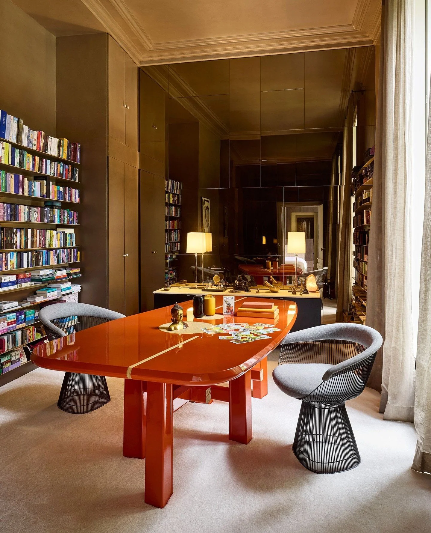 Happy Lunar New Year! ⁠
⁠
In the spirit of the Fire Horse ⁠🧲⁠
1. &lsquo;Mokuzai&rsquo; dining table by Atelier Tortil.⁠
2. &lsquo;Auratus Ruby&rsquo; wall light designed by Christian Pellizzari for Nilufar.⁠
3. &lsquo;Oriente B&rsquo; ceiling light 