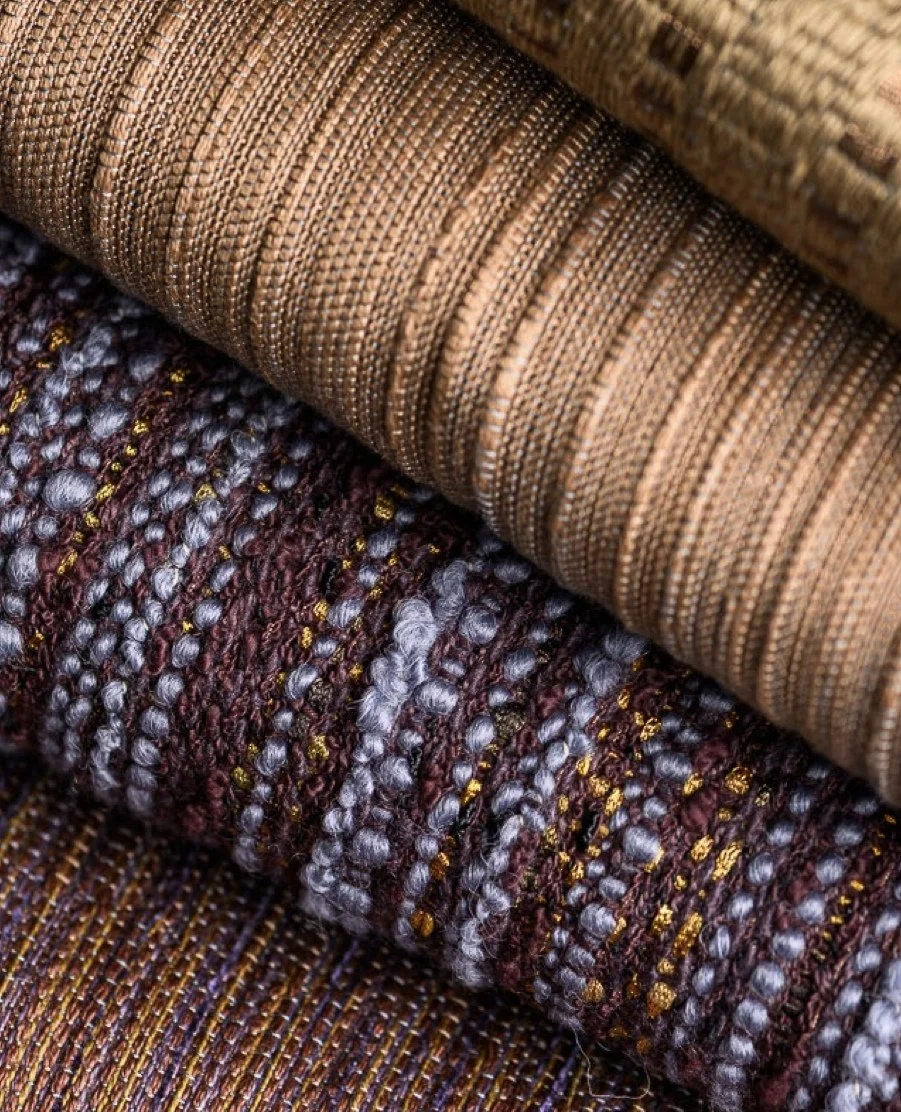 The beautiful new colour palette from a selection of 2026 Collection fabrics by TOYINE.⁠
⁠
The TOYINE collection offers over 400 colour and material combinations, with endless possibilities to bring your creative vision to life. ⁠
⁠
Each creation is 