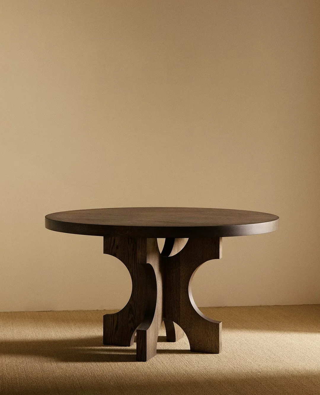 French designer Aur&eacute;lien Serre expands on his own timeless collection of &ldquo;dream pieces that he never found&rdquo; with this solid oak dining table, designed in France 2025 (stained in charcoal here)⁠
⁠
&Oslash; 130 cm x H 74 cm⁠
&Oslash;