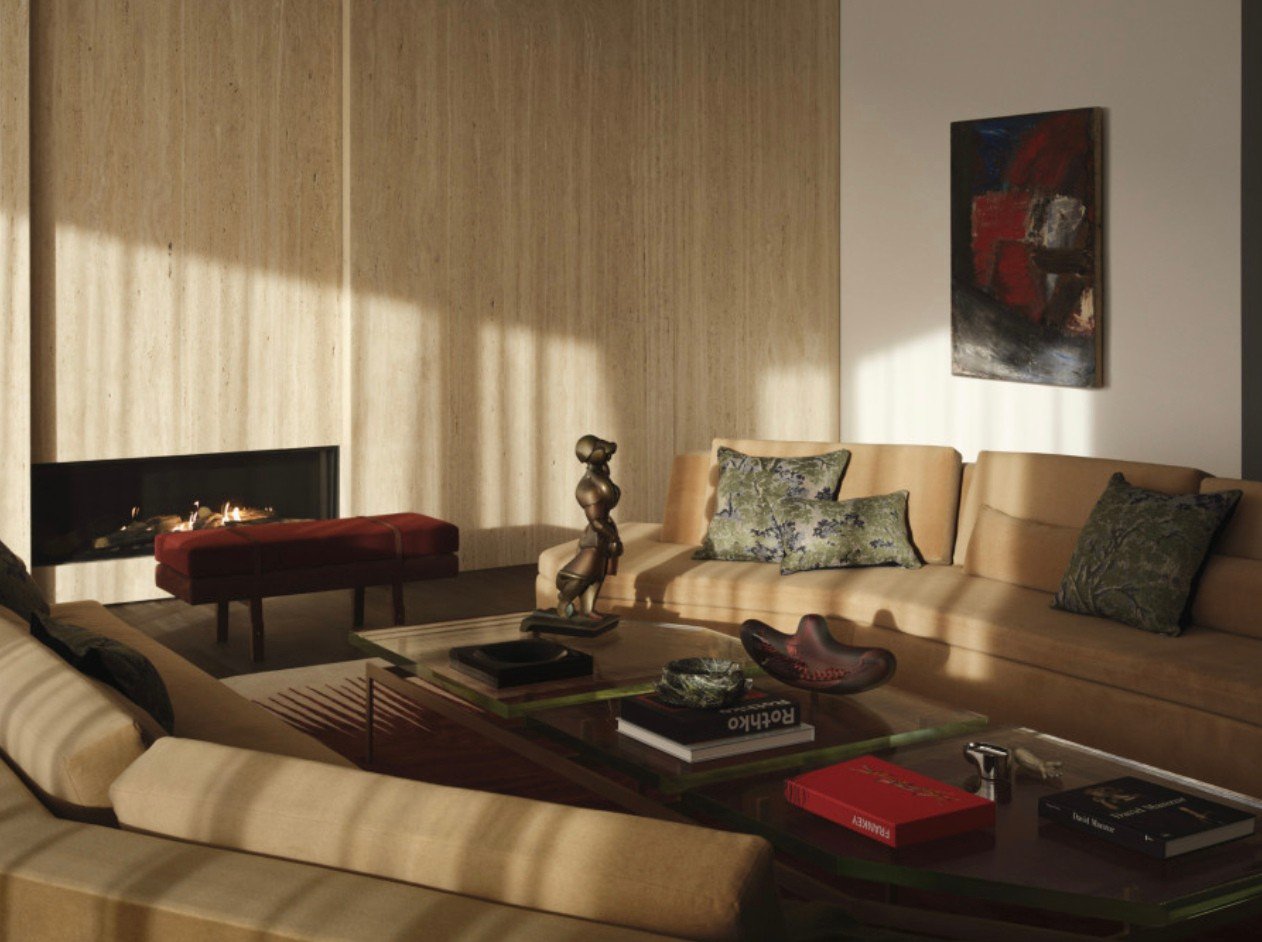 A beautiful home by the team at Citizen Artist, in Long Island NY. In the living spaces are silk and wool rugs by @AtelierFevrier 👏🏼⁠
⁠
Tour the home online via our link.⁠
⁠
Interior Design &amp; Interior Architecture: @citizen.artist⁠
Architecture