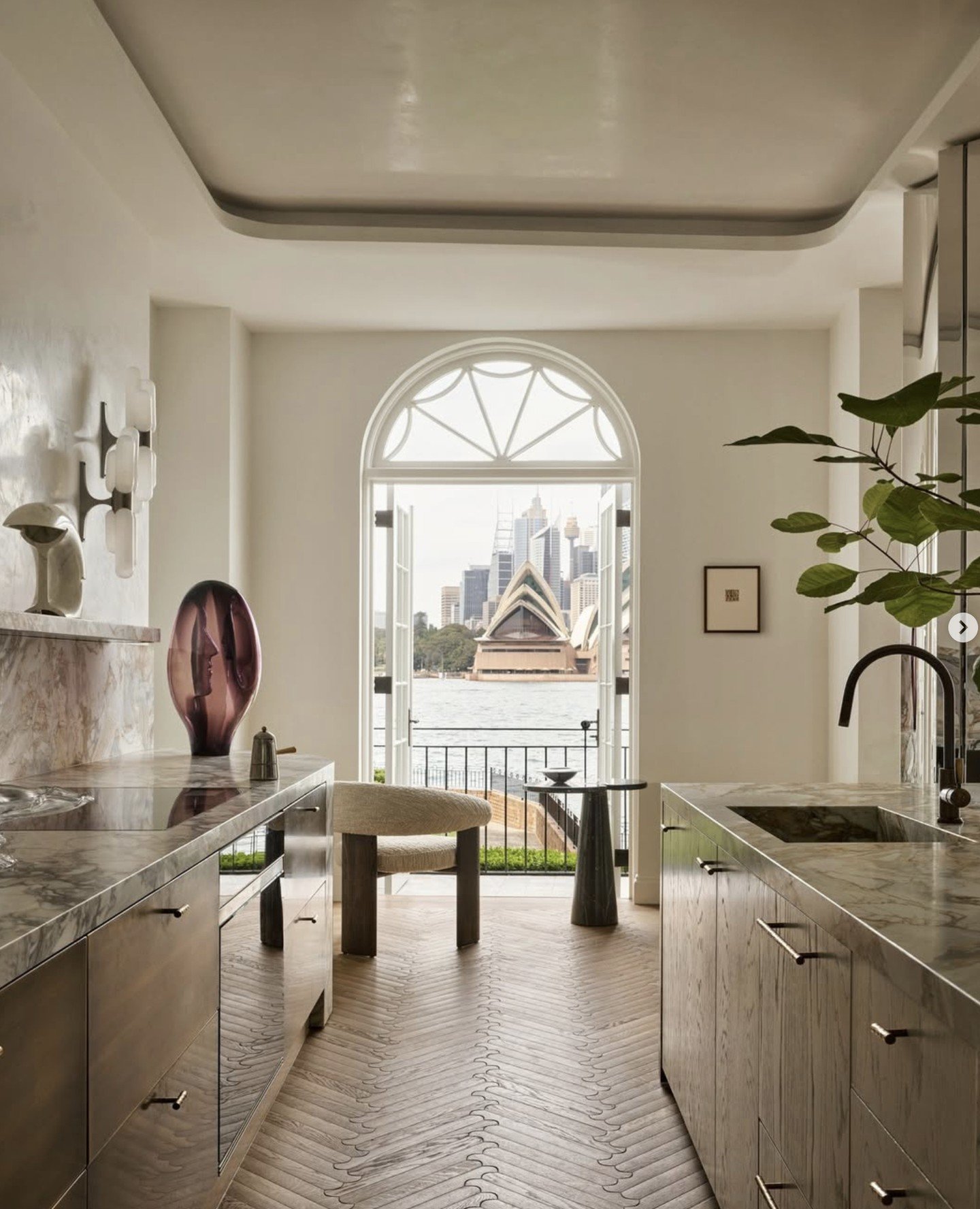 Kirribilli Residence⁠ by Mim Design⁠
"A sumptuous home set opposite the Sydney Opera House, where interiors embrace an eclectic playfulness in both form and expression. Kirribilli Residence draws on the glamour of 1920s opulence and harbourside 