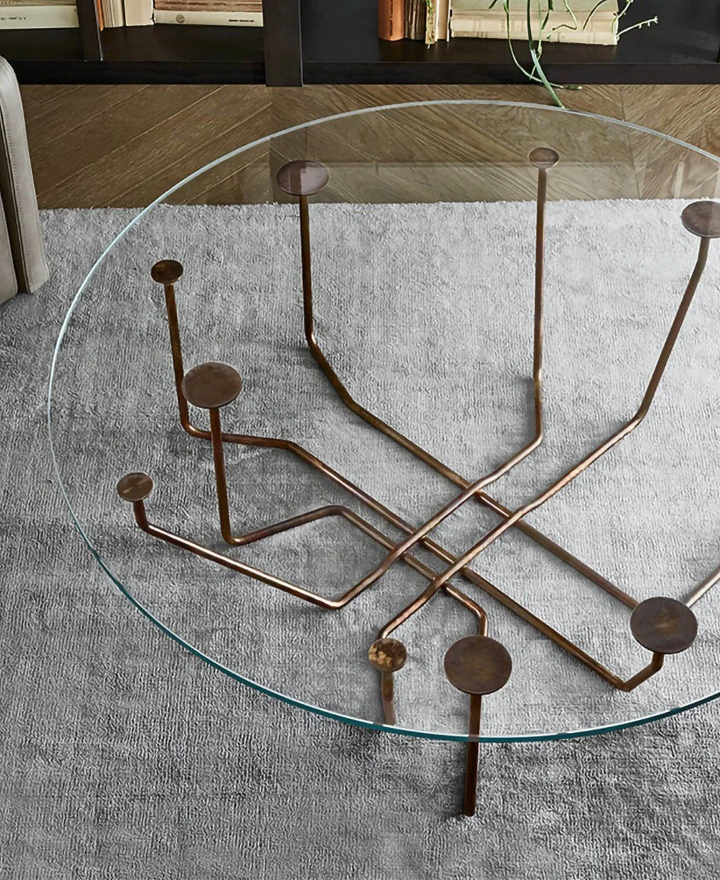 Dreamy chocolate. 🍫⁠
⁠
1. &lsquo;Connection&rsquo; coffee table by Massimo Castagna for Gallotti&amp;Radice. 2. 'Sciura&rsquo; armchair designed by Dimorestudio for Dimoremilano.  3. &lsquo;Equilibre&rsquo; coffee tables by Venicem. 4. &lsquo;Panche