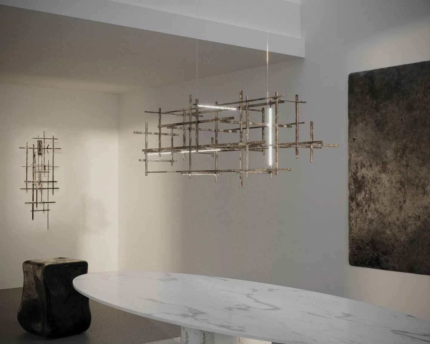 A preview of the new 15x8 Collection by Morghen Studio, the Milan-based practice founded by Roberto Tarter and Rodolfo Viola, producing collectable work shaped through classical craftsmanship and material research. ⁠
⁠
The new brutalist-looking light