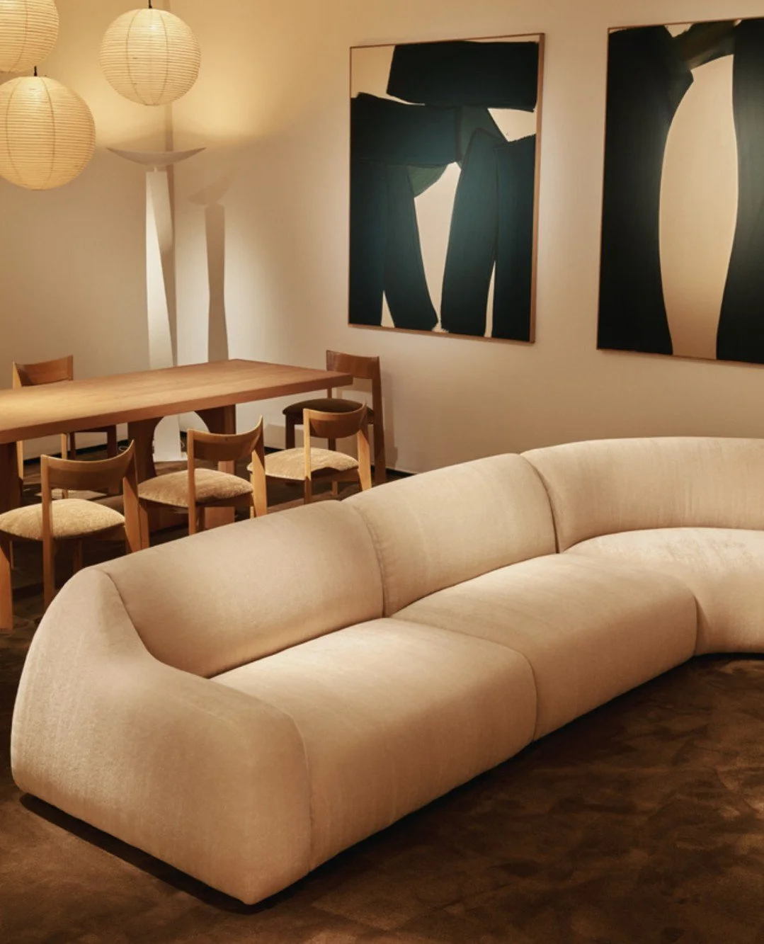 New pieces in the Aur&eacute;lien Serre &Eacute;ditions collection were unveiled last week at PAD Paris. 🇫🇷⁠
⁠
They include a modular edition of the AS02 Sofa, ⁠the oak 'Table Moon' and the plaster and steel 'Alexander' Floor lamp. ⁠Made in France 