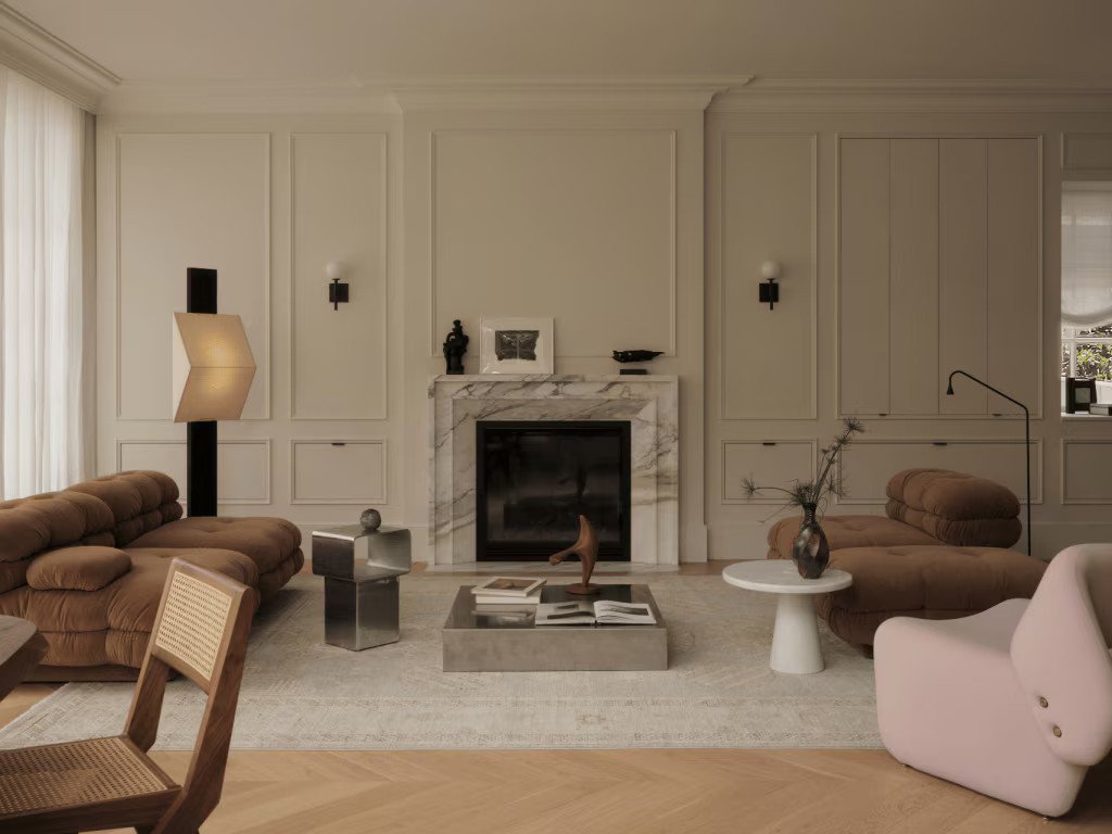 "Heritage merges with modern living in this light-filled Queens Park residence. Se D&eacute;a transforms a Federation-era bungalow into a serene, sculptural home featuring a palette of creamy, alabaster hues to create subtle depth."⁠ Words 