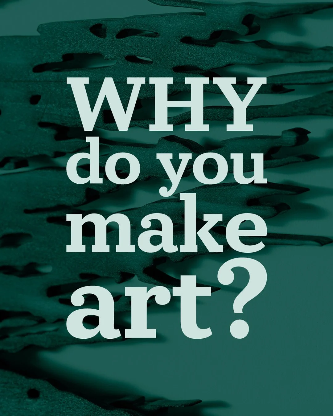 What's your why?⁠
⁠
This could seem like a strange question coming from us, but we're genuinely curious to check in and maybe start a conversation. Why do you make art?⁠
⁠
Over the years, we've heard artists say they are compelled to create, that the