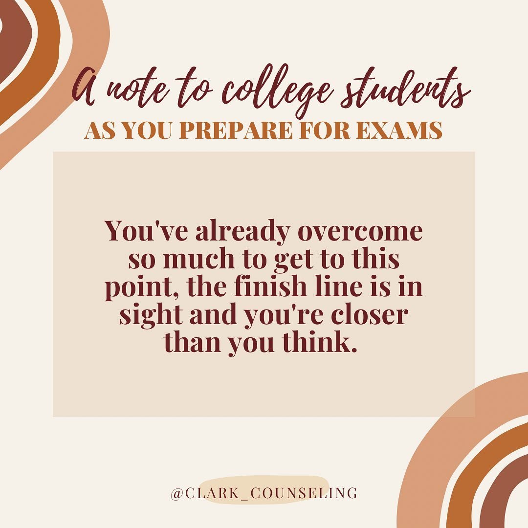 College students - we see you. This time of year is tough with exams, final papers, presentations, and deadlines looming. Your stress might be at an all-time high or you might feel completely checked out at this point. Don&rsquo;t forget to take care