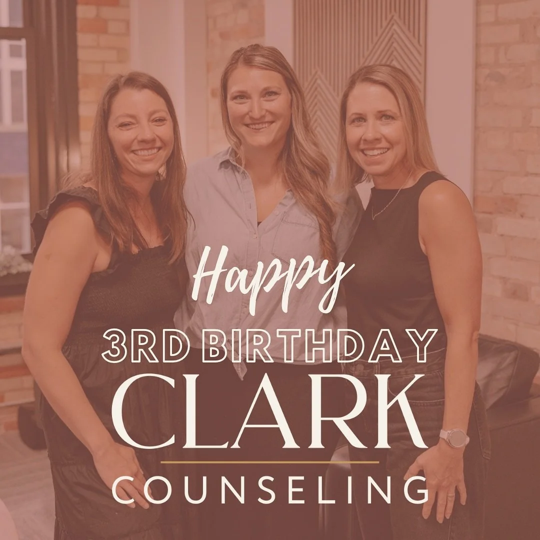 ✨🎉 Clark Counseling turns 3 today &mdash; and it&rsquo;s our golden birthday! ✨

While we can&rsquo;t believe it&rsquo;s already been 3 years, it also feels like so much longer (in the best way) ❤️ Over this past year, we&rsquo;ve focused on growing