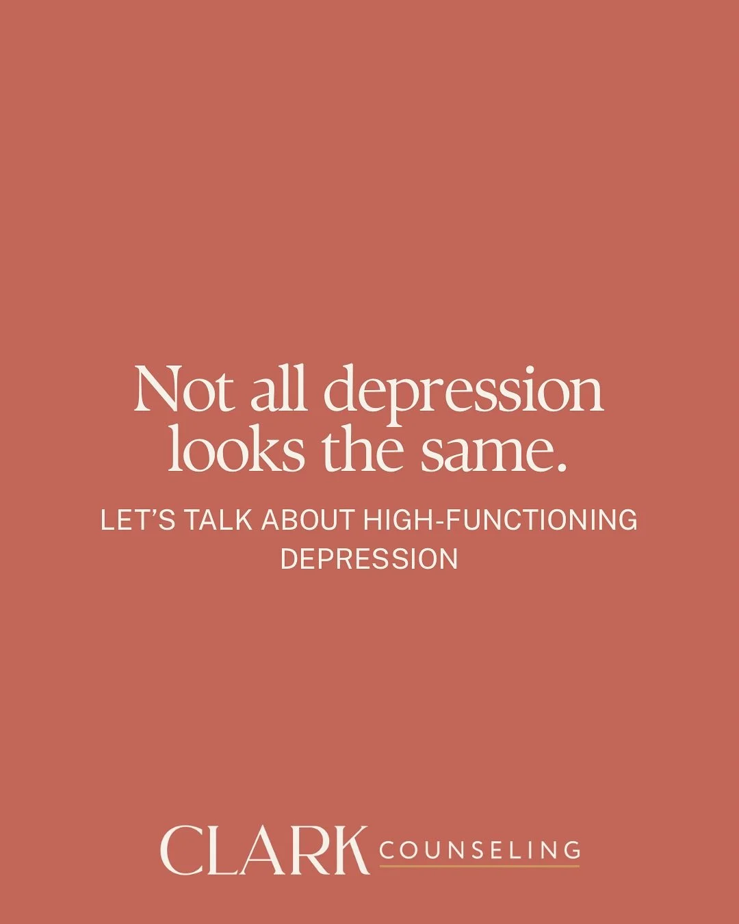 High-functioning depression often hides behind a smile, a busy schedule, or the phrase &ldquo;I&rsquo;m fine.&rdquo; You don&rsquo;t have to keep holding it all together alone.

Take a few minutes today to check in with yourself. If any part of this 