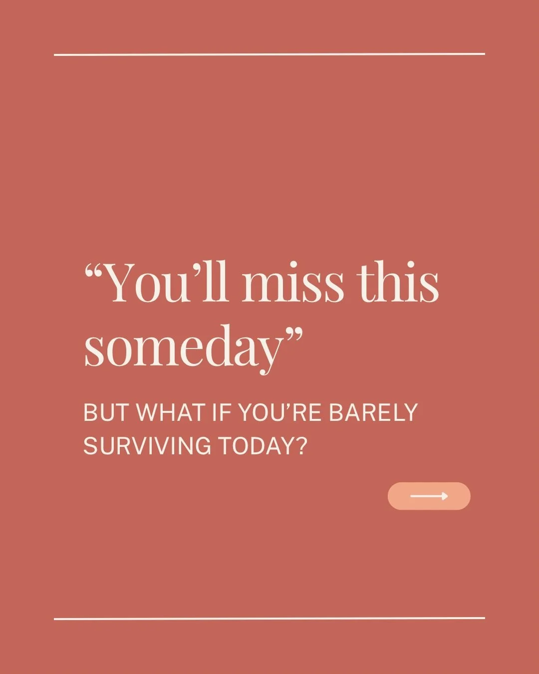 &ldquo;You&rsquo;ll miss this someday.&rdquo;

It&rsquo;s something moms hear constantly. While it&rsquo;s meant to be encouraging, it can feel incredibly heavy for moms struggling with postpartum depression, anxiety, or OCD.

Moms are left wondering