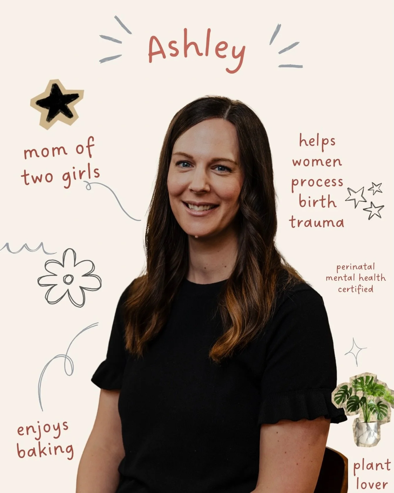 Growing your family doesn&rsquo;t always look the way you imagined. Whether you&rsquo;re trying to conceive, expecting a baby, adjusting to postpartum, or grieving a loss, you don&rsquo;t have to carry it alone.

Ashley creates a space that&rsquo;s c