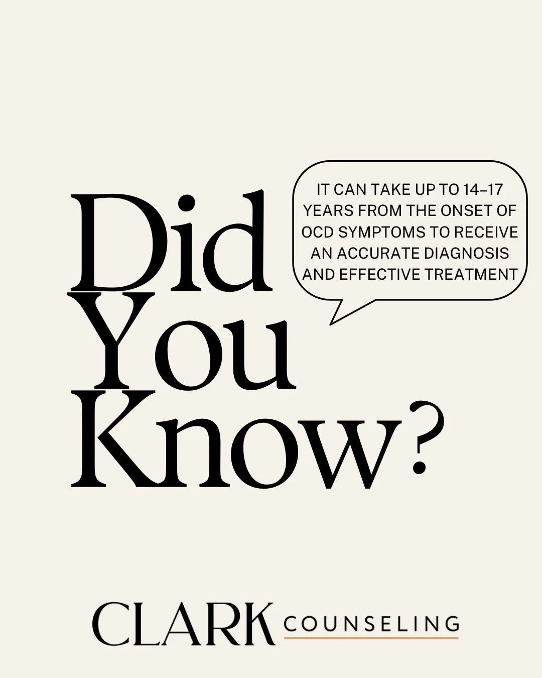 OCD is often misunderstood, which can leave people spending years in treatment that doesn&rsquo;t fully address what they&rsquo;re experiencing.

For OCD Awareness Week, we&rsquo;re resharing this reminder: accurate information can help people recogn