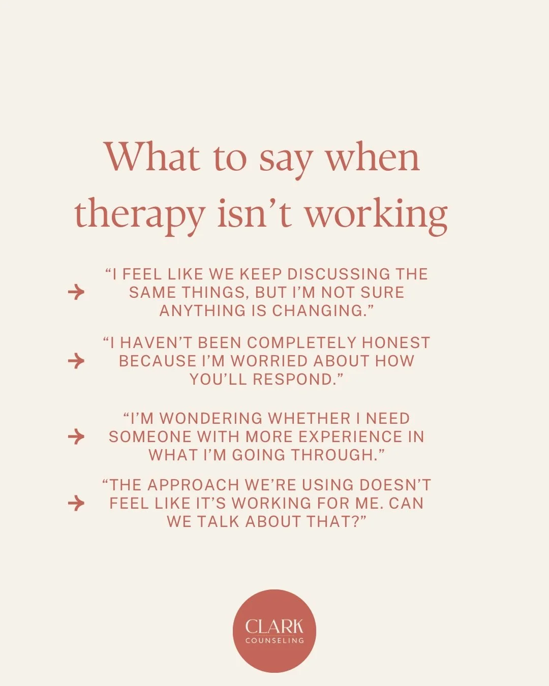 You can like your therapist and still need something different 🤍

Our newest blog explores how to tell the difference between the discomfort of doing hard work and a therapy relationship that isn&rsquo;t meeting your needs.

Read &ldquo;You&rsquo;re