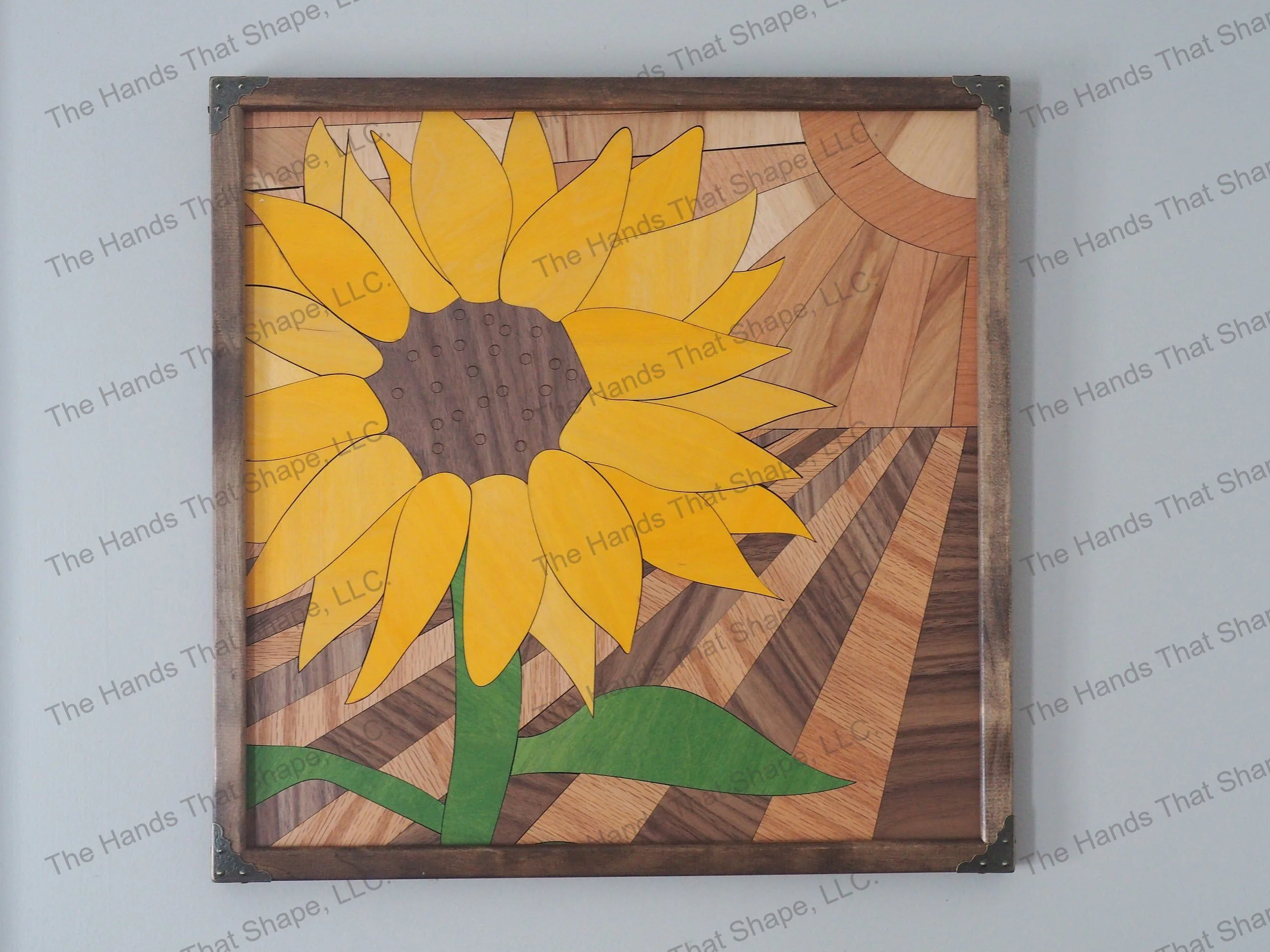Sunflower Field Wood Wall Art