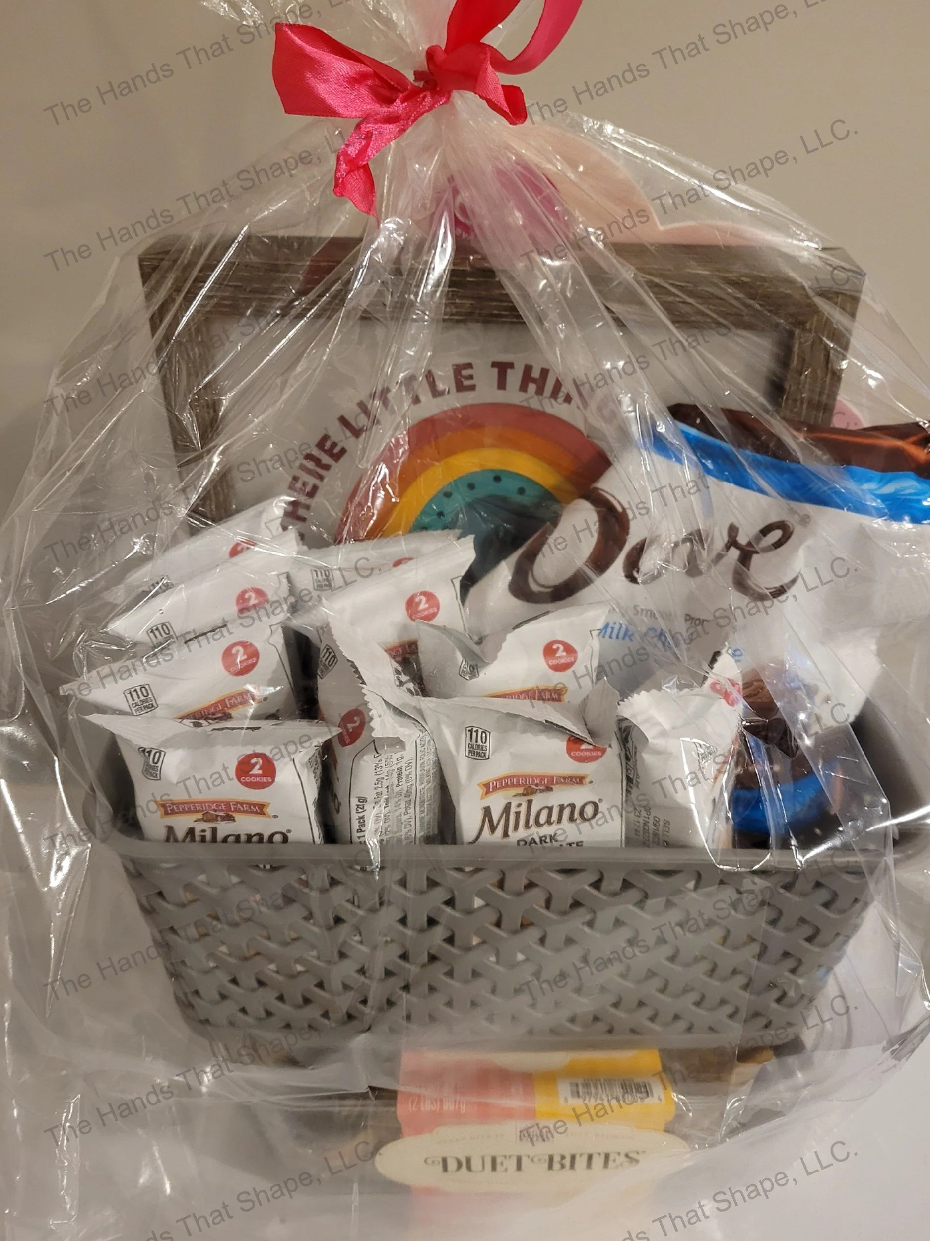 NICU Shadowbox in gift basket