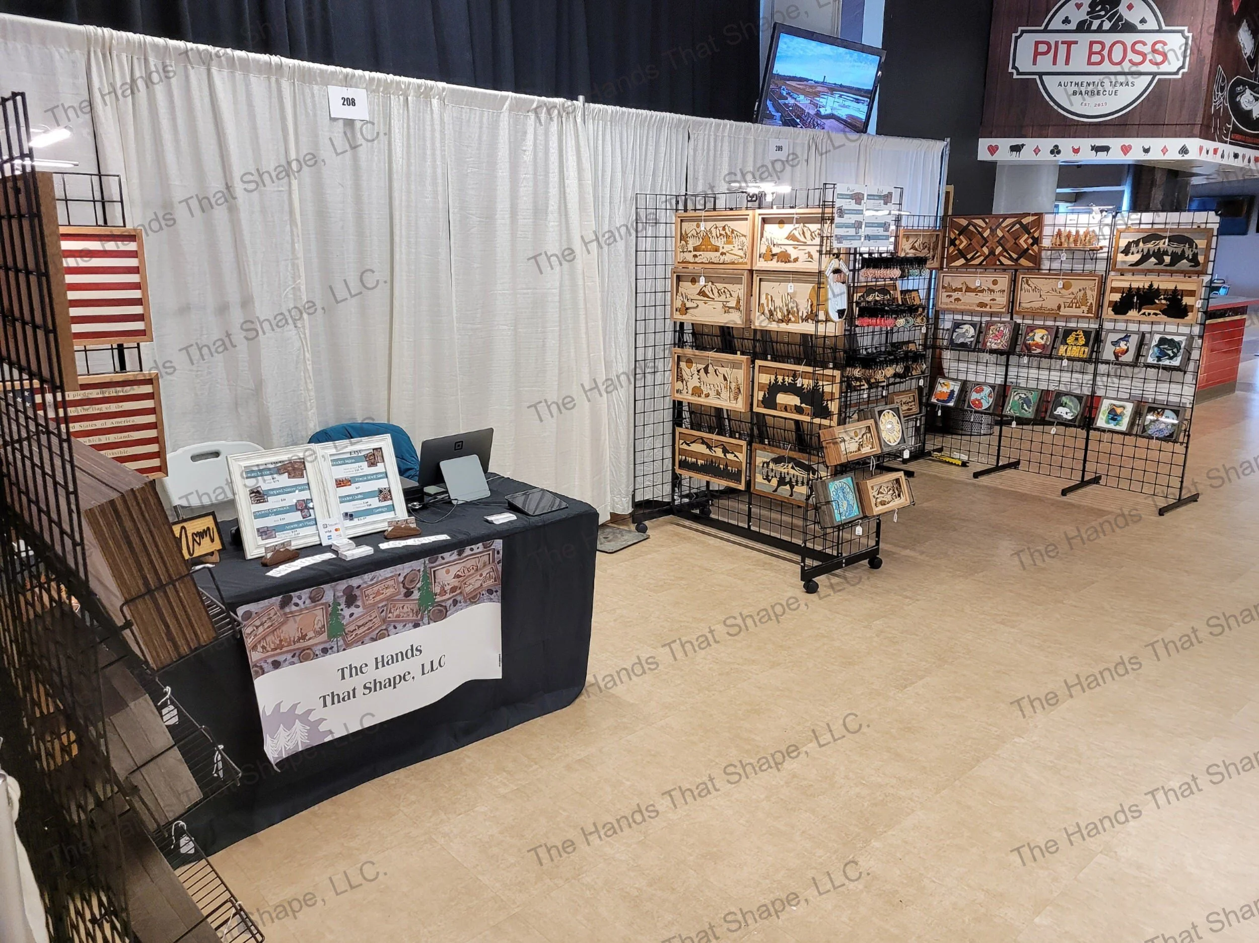 The Hands That Shape, LLC. booth layout