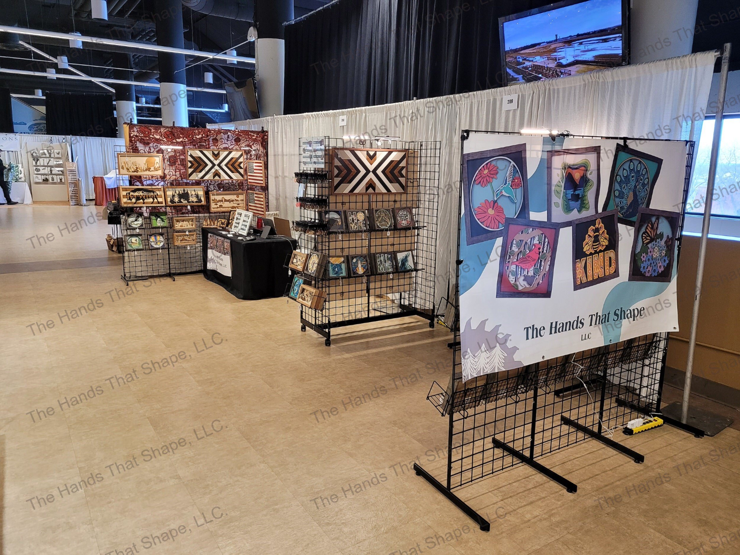 The Hands That Shape, LLC. booth layout