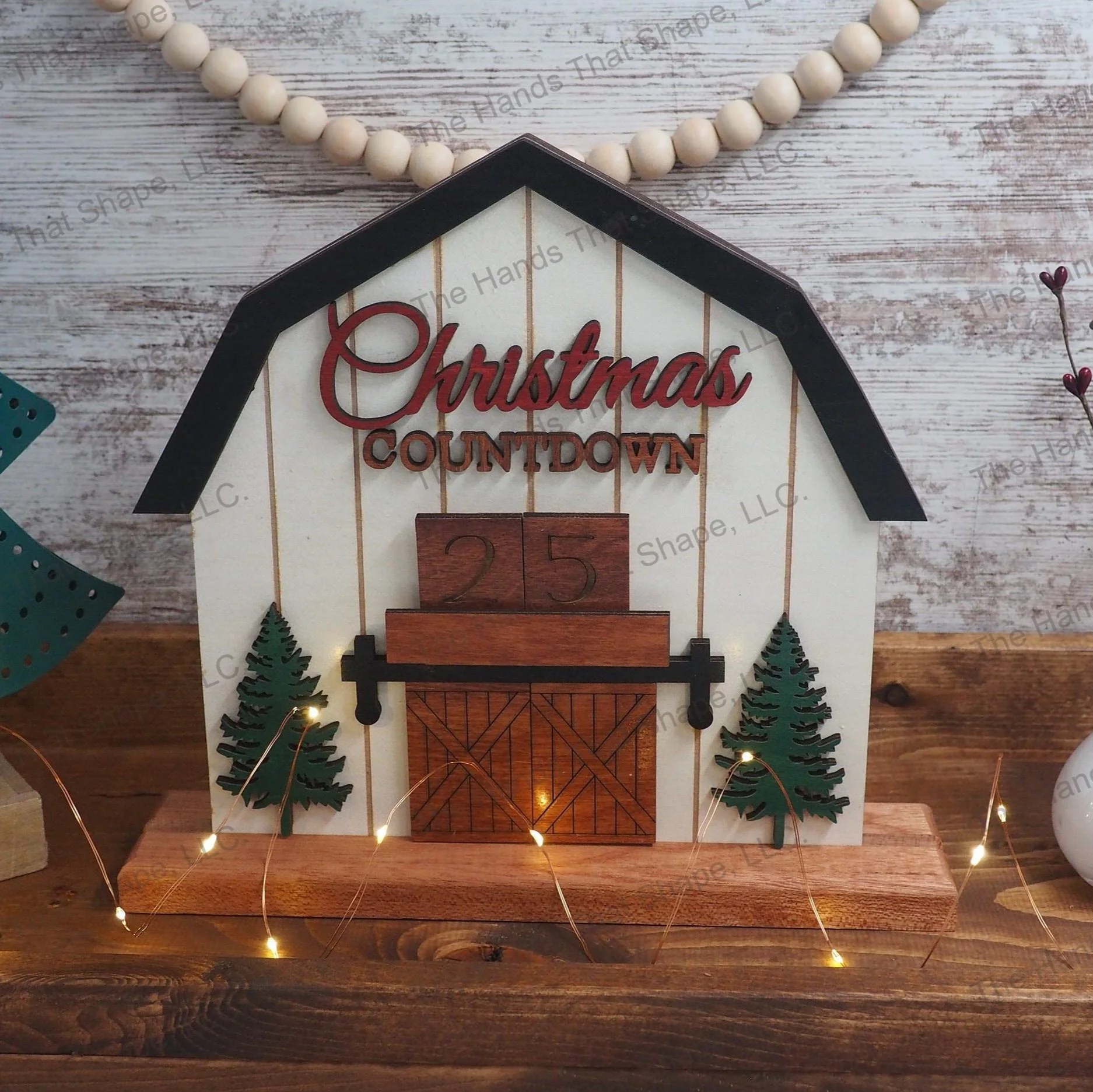 Christmas Countdown Barn