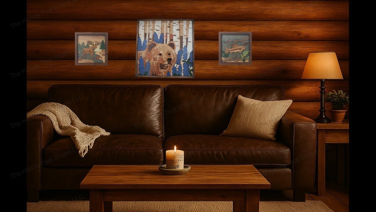 Rustic Cabin Retreat: Decorating with Nature-Inspired Handmade Art