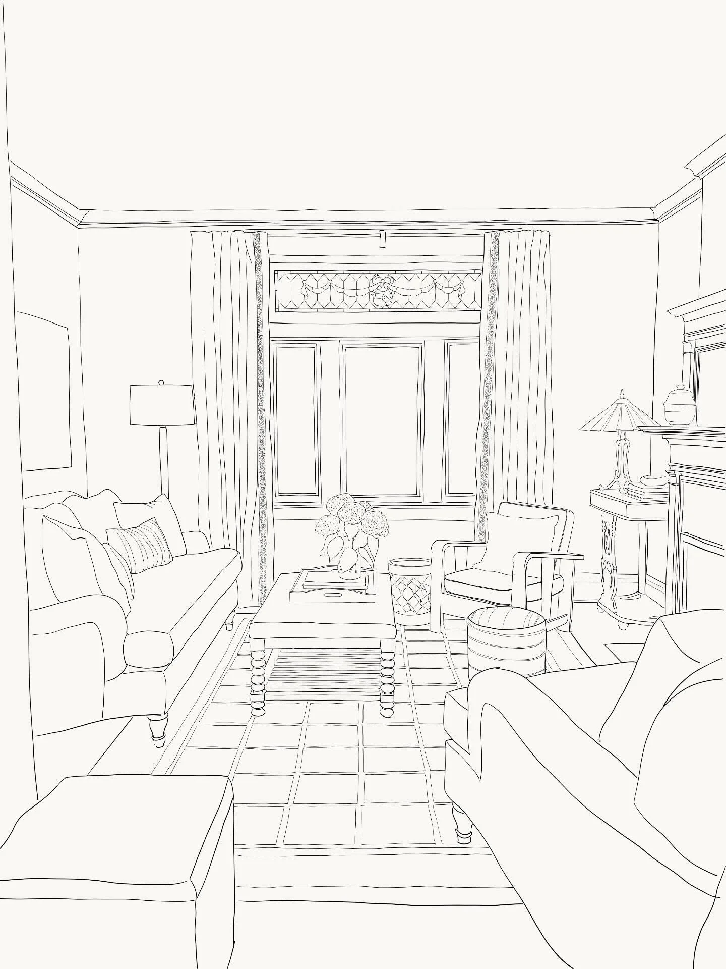 If sketching were a love language, it would be ours.  It&rsquo;s how every project starts and the quickest way to get ideas on the page. ✍️🏡 

#hogarthhouse #sketching #torontointeriordesign