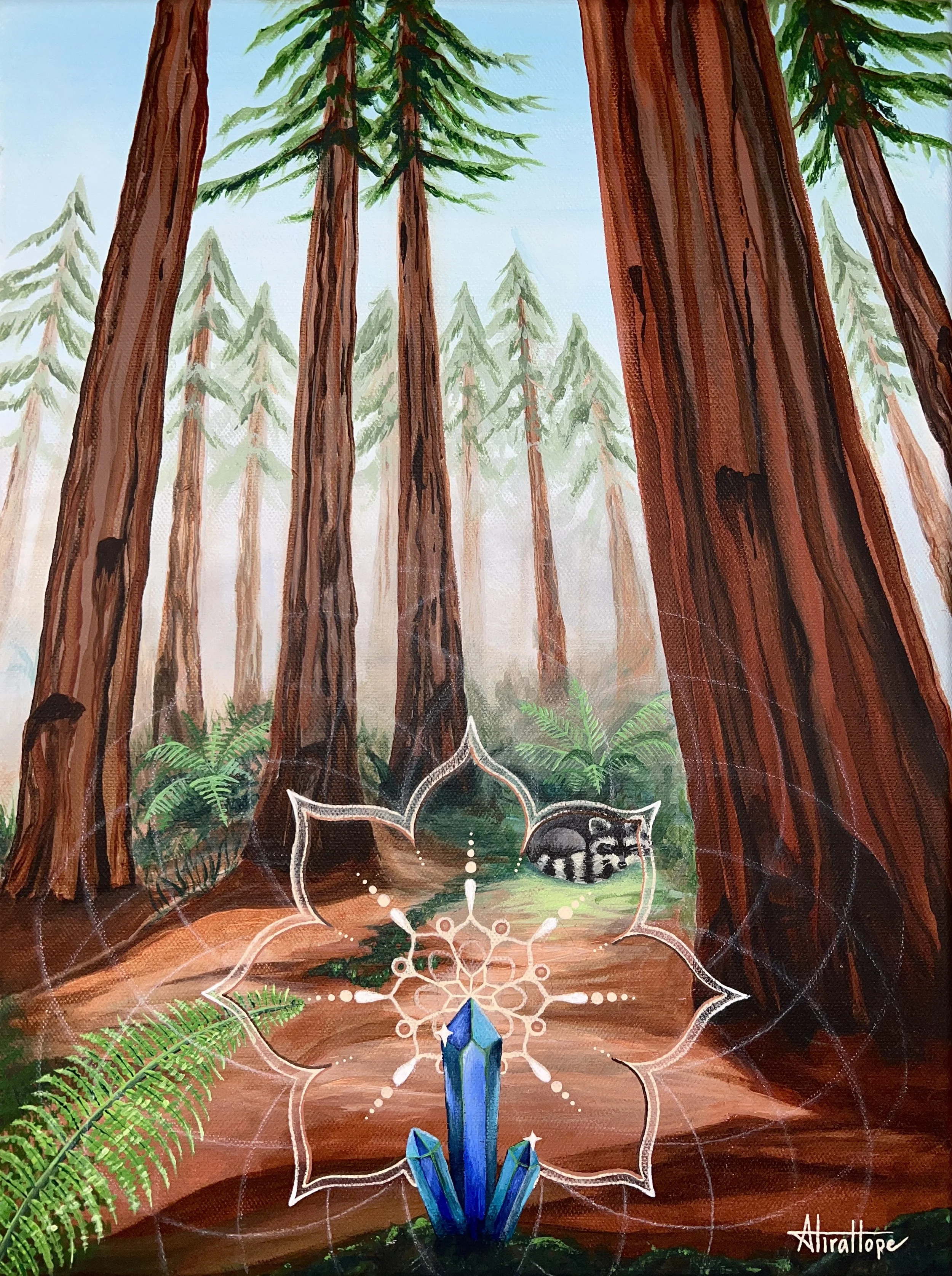 Redwoods Realm 
Acrylic on Canvas