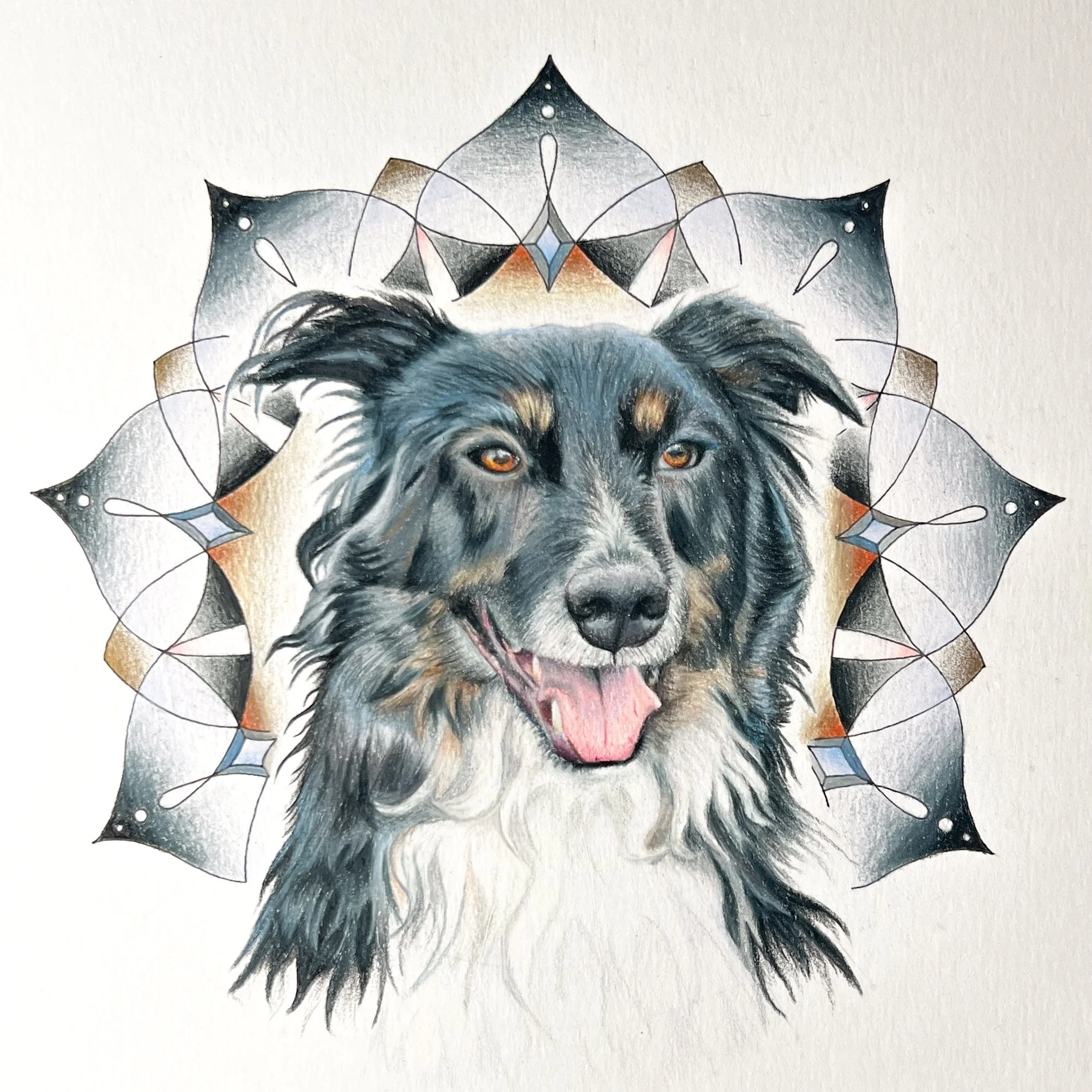 Toby Mandala
Colored Pencil on Paper 8x10in