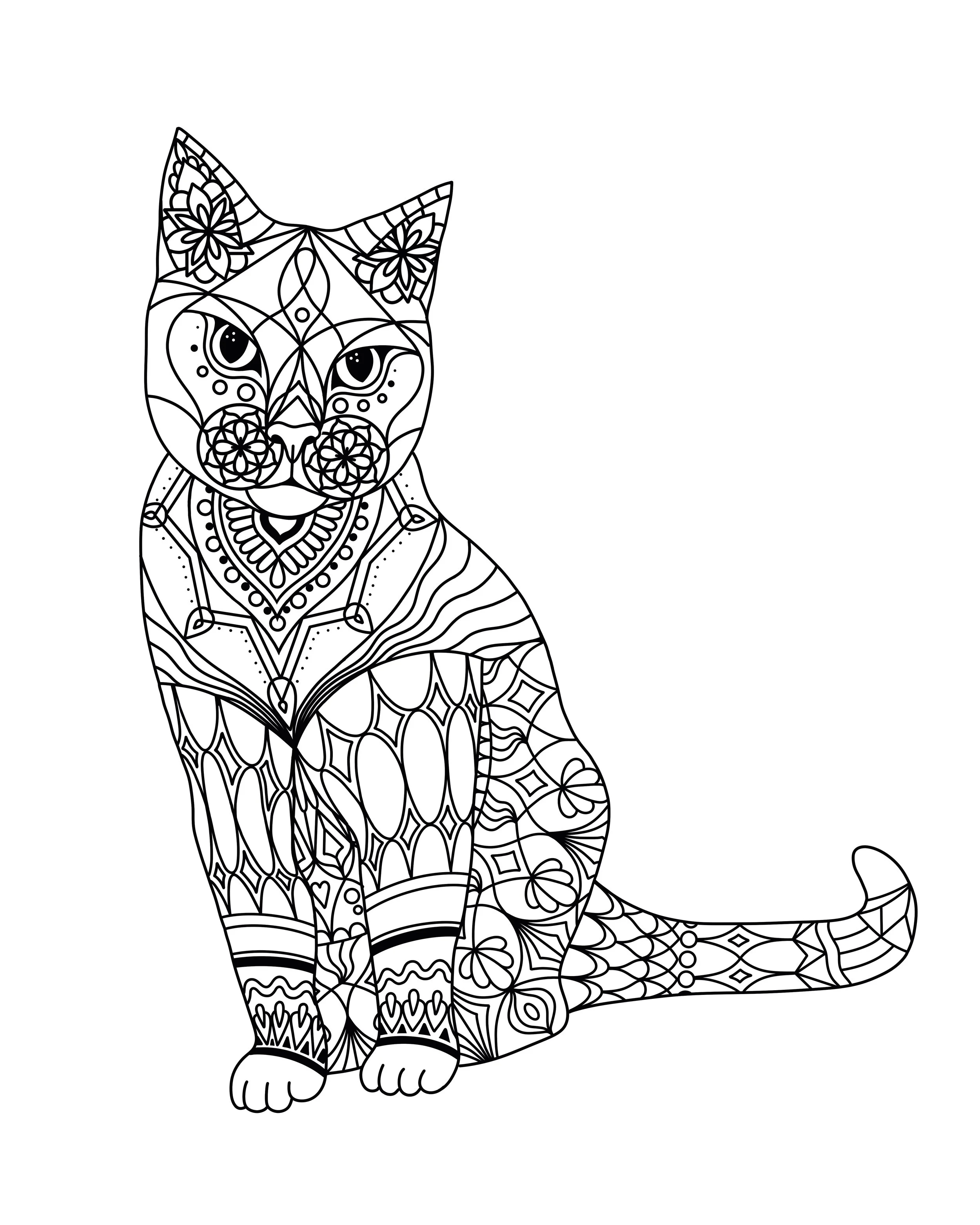 Binx <3 Cat Coloring Page: Instant Digital Download