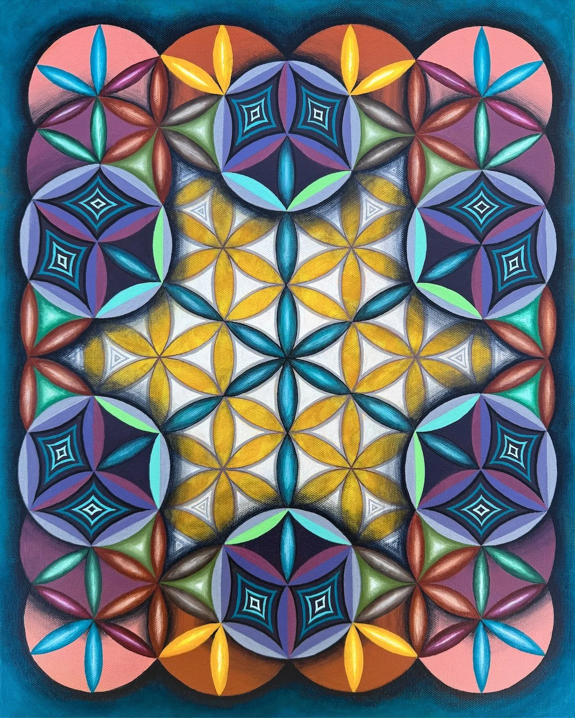 Flower Of Time
Acrylic On Canvas 