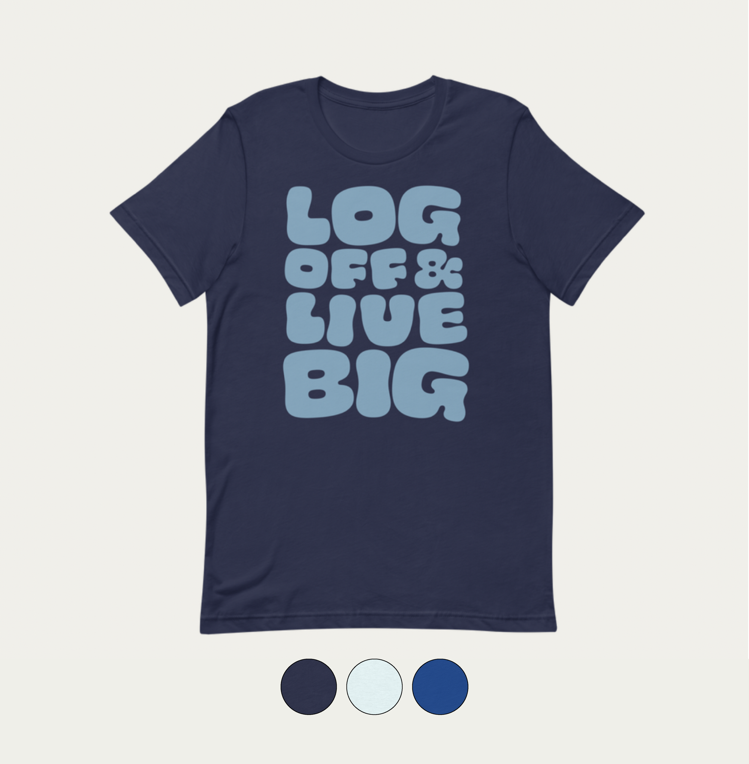 Log Off Blue T-Shirt