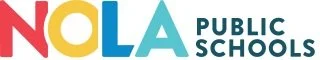 NOLA Public Schools logo with text 'Every Child. Every School. Every Day.'
